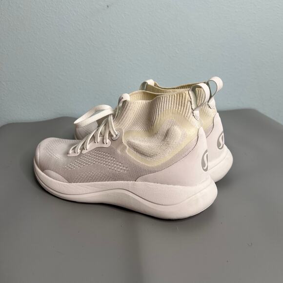 Lululemon Chargefeel White Hi- Top Training Shoes 8 - Picture 2 of 6